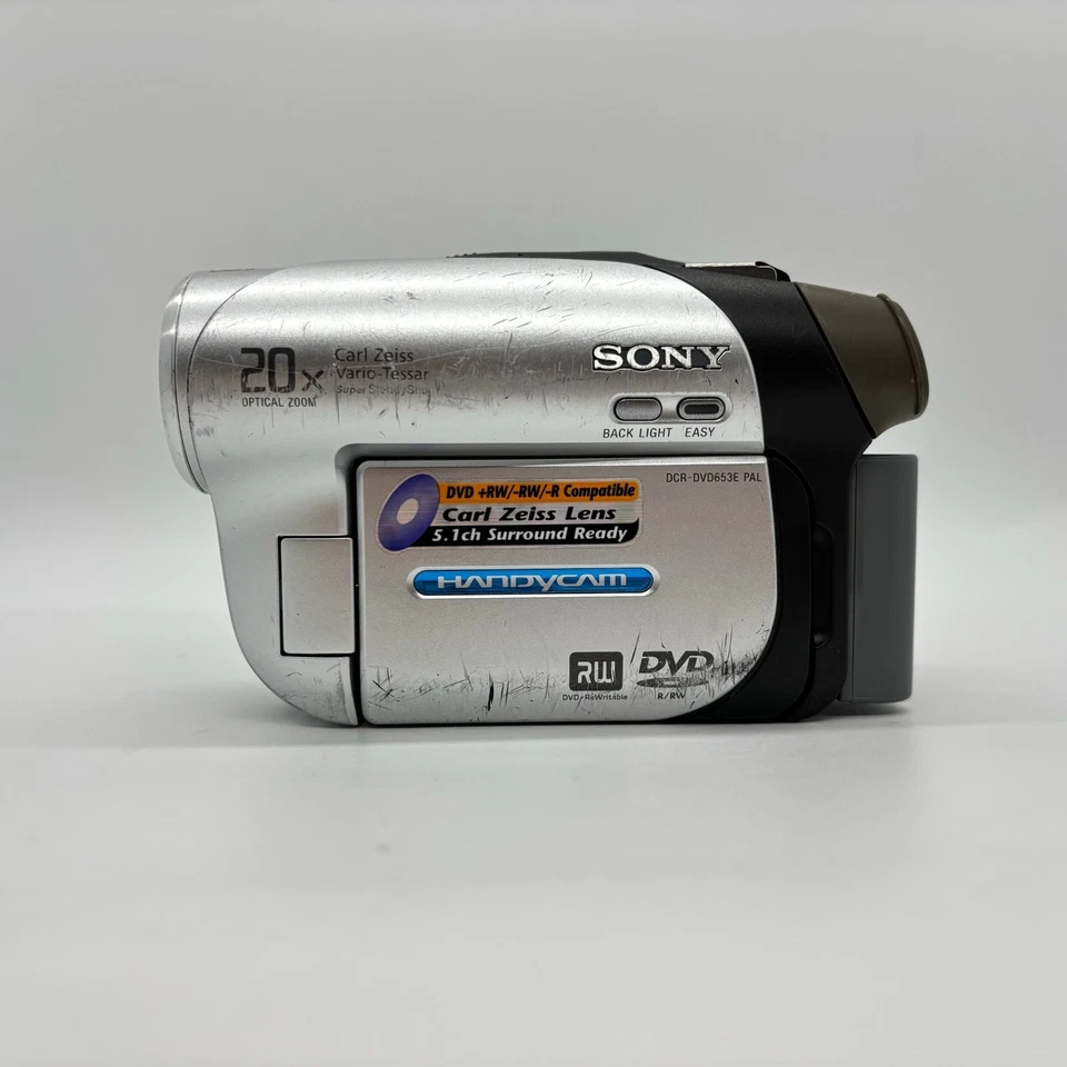 Sony Handycam DCR-DVD653E Mini DVD Camcorder New Battery & Charger Night Shot - Image 2 of 4