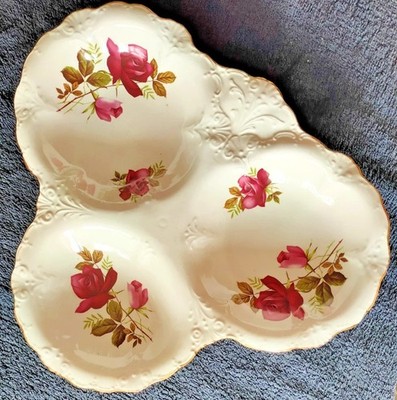 Old Foley James Kent Rose Trio Schale - Vintage Pink Floral - England