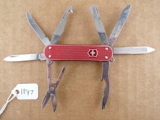 Victorinox MiniChamp Swiss Army Knife - Red Alox 58mm Multi Blade - Very Good