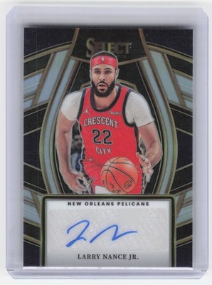 Larry Nance Jr., 2023-24 Panini Select, #SSS-LNJ, New Orleans, Auto, Silver