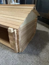 Vintage Lot of Natural Wooden Building Blocks 3 Mostly Complete Kits HEAVY!