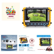 5 Inch 4 in 1 CCTV Monitor Tester, AHD/TVI/CVI/CVBS Coaxial Analog Video CCTV...