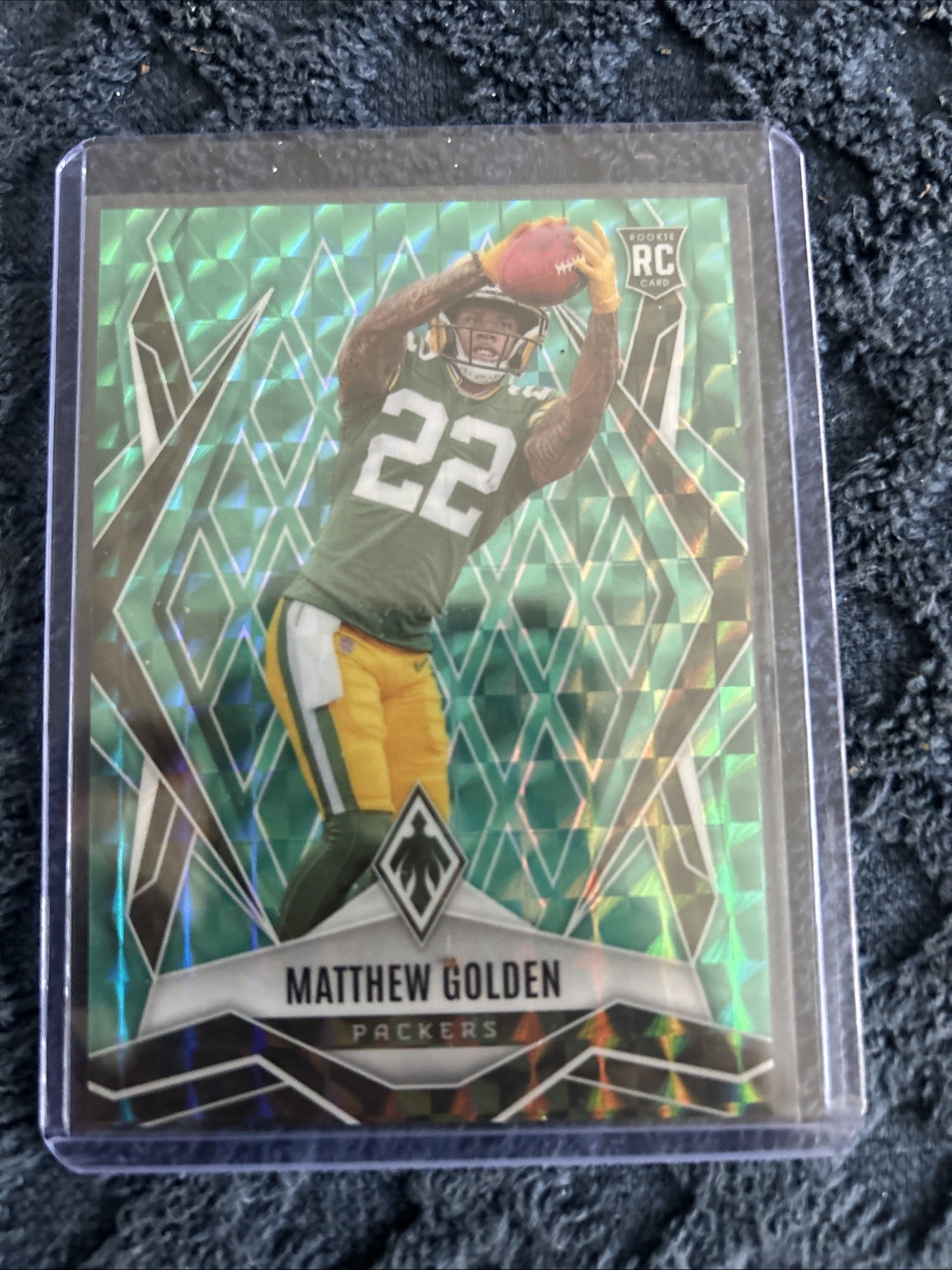 2025 Panini Phoenix - Rookies Matthew Golden #174 Teal Pyramids /225 (RC)