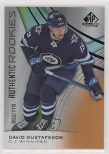 2019 SP Game Used Authentic Rookies Orange Rainbow 92/118 David Gustafsson 01ks