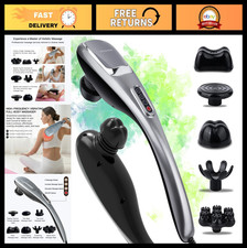 Deep Tissue Handheld Neck Back Massager - 3600 RPM, 5 Nodes, 5 Speeds, Heavy D