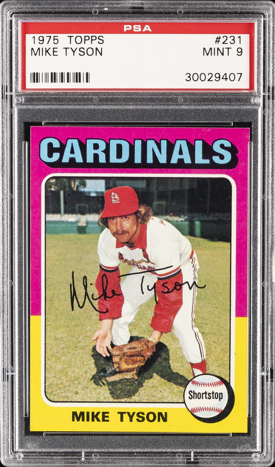 1975 Topps TOPPS #231 Mike Tyson front