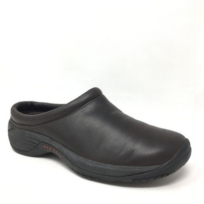 Merrell Encore Nova Smooth Clogs Loafers Shoes Womens Size 8.5 Brown Leather