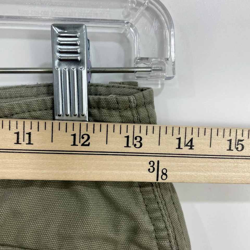 Falda Gap Niños Niñas 12 Verde Oliva Bordada Carga Militar Dobladillo Envejecido Foto 3 de 4