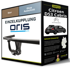 Starre Anhängerkupplung für CITROEN DS3 Cabrio 01.2013-jetzt Oris NEU