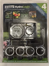 Melnor HydroLogic 53280 Four-Zone Electronic Water Timer   New - Sealed!