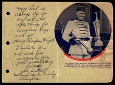 Lee Suttel Drum Major Baton Twirler Signed 4 X 6 Scrapbook Page Auto Ca5