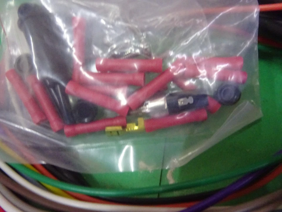 Harley 1973-81 RPL R/L CUBIERTA DE VINILO EXTENDIDA 48" KIT DE CABLEADO DE MANILLAR CON INTERRUPTORES Foto 3 de 4