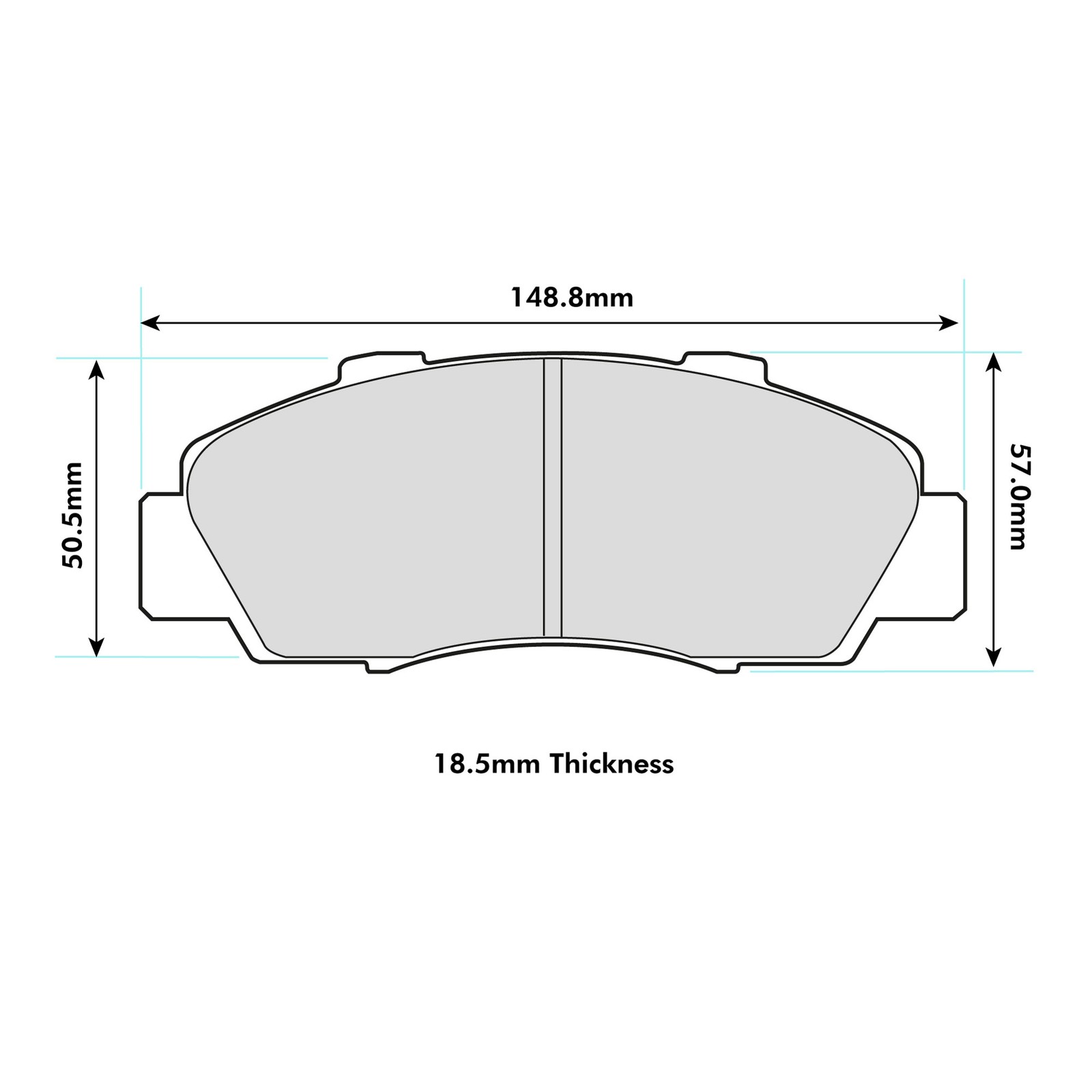 Ferodo DS2500 Front Brake Pads For Honda Accord 2.0 CC 16V 1993>1998 - FCP905H