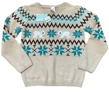 Gymboree Girls 8 Fair Isle Cotton Sweater Nordic Adventure NWT
