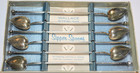 Vintage Wallace Sterling Silver Heart Sipper Spoons – Complete Set of 6 - 1920's — photo 2
