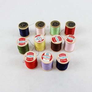 Lot of 11 Mixed Brand Sewing Thread Spools Clark's J&P Coats Craft