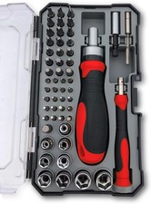 Tools 55-piece Metric Tool Set Clear-lid Case Dt5024