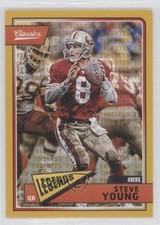 2018 Panini Classics Legends Timeless Tributes Gold 35/99 Steve Young HOF mp7
