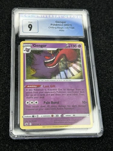 Gengar Pokémon Chilling Reign  Holo CGC Mint 9  057/198