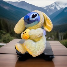 Disney Store Lilo  Stitch 2019 Easter Bunny Yellow Green 10" Plush Toy Doll NWT