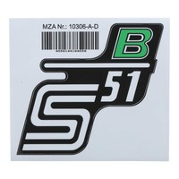 Klebefolie Seitendeckel S51 B GrüN FüR Simson S51
