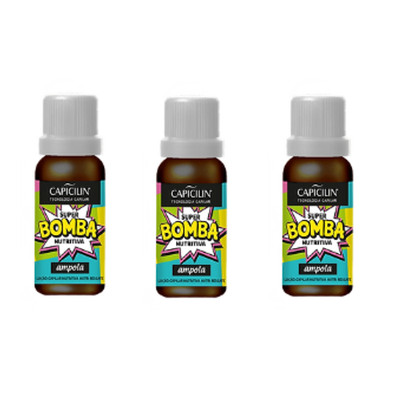 Capicilin - Super Bomba Nutritiva - Kit de Ampolas (3 x 20Ml) - (3 x 0.68FlOz)