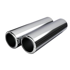 Amaam High Performance Chrome Exhaust Tips Angle Cut Pencil Cut Turn Down