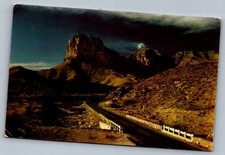 Postcard 1950s Guadalupe Mountains, TX El Capitan Dramatic View