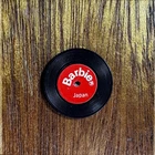 Vintage 1960s Barbie Accessory Mini Record Two-Sided Red Label 1.0” Japan