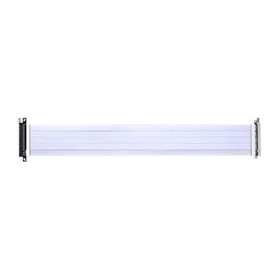 LIAN LI Premium PCI-E 16X 4.0 White Extender Riser Cable 600 mm, 600mm,
