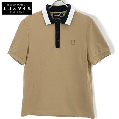 Fred Perry ×RAF SIMONS Brown Pique Polo Shirt Tops 40 Brown Men's