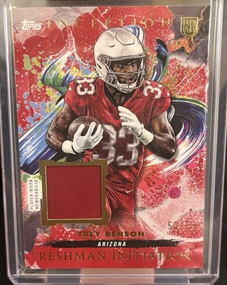Trey Benson Rookie 2024 Topps Inception /75 - Patch Relic Card Color Match