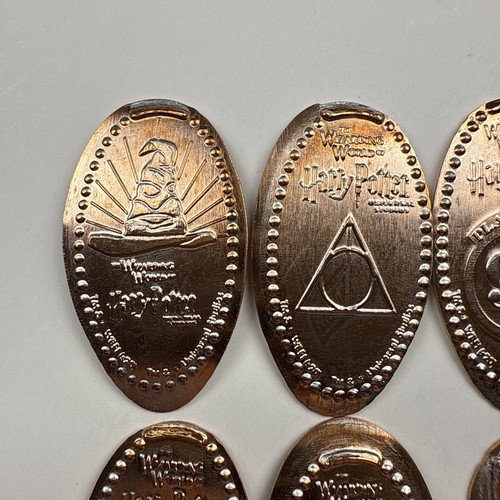 Juego de 8 Penny Prensado Universal Studios Harry Potter Dobby Hogwarts Alargado - Imagen 3 de 6