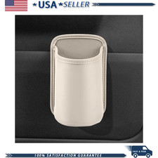Large Leather Cup Holder Car Door Scratch-resistant Clip On Water Bcolor White Large Leather Cup Holder Car Door Scratch-resistant Clip On Water Bcolor White