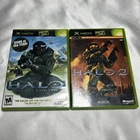 Halo 1 & 2 Microsoft Xbox Game Bundle CIB with Manuals and Inserts