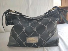 Dooney and Bourke Large Black w/ White Stitching Detail. Nice Bag.