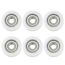 6 pz guida cuscinetto a sfere 8x30x10mm doppio metallo schermato acciaio cromato