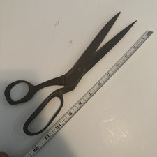 Shears Paper Fabric scissors 12 Inch Steel forged Made USA Vintage
