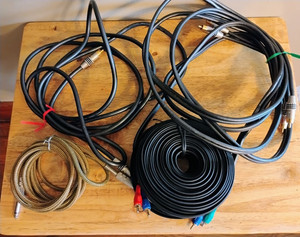Acoustic Research AR Pro Series ll Gold Plated 15ft Audio/Video Cable Plus 3 Lot