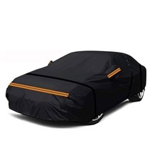 Waterproof Car Cover All Weather Fit for Sedan Length 175-185 inches Black