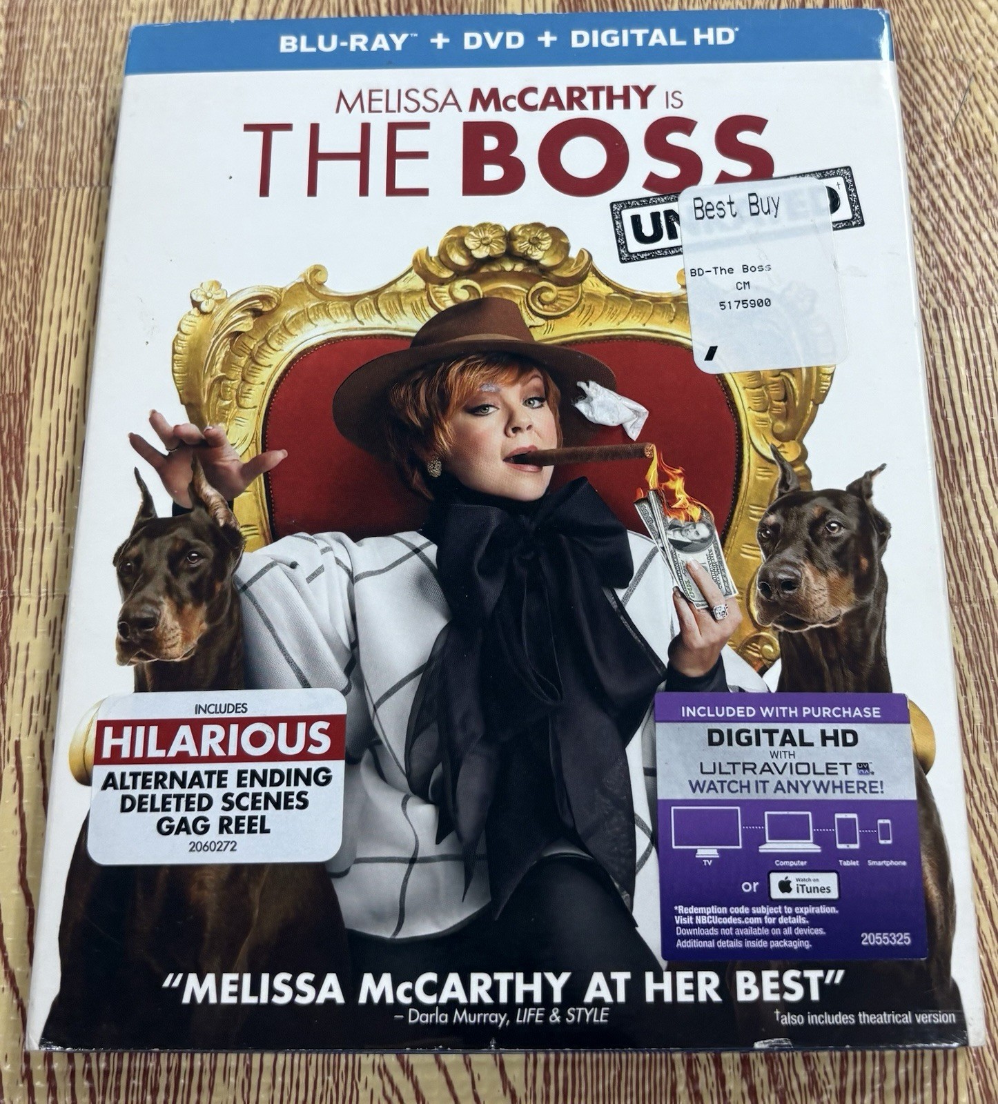 The Boss Blu-ray+DVD w/Slipcover Melissa Mccarthy ￼