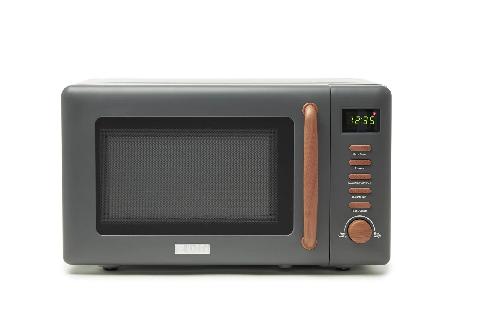 Dorchester Grey Microwave Oven – 800w, 5 Power Levels, Express, Auto