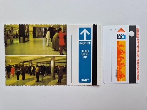 BART Bay Area Rapid Transit Orange Ticket + Postcard Bundle ~ Please Read!