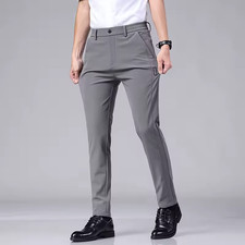 Men's Formal Work Pants  Smart Business Casual Dress Trousers   Waist 29  42