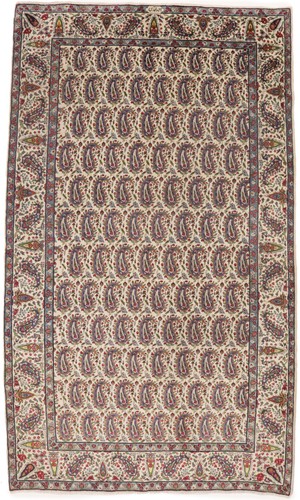 Handmade Semi-Antique Oriental Rug Allover Floral Vintage Decor Carpet 5X8