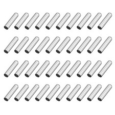 40Pcs 4.5x22mm Metal Shoelace Tips Column Shoelace Repair Cords End Tips Silver