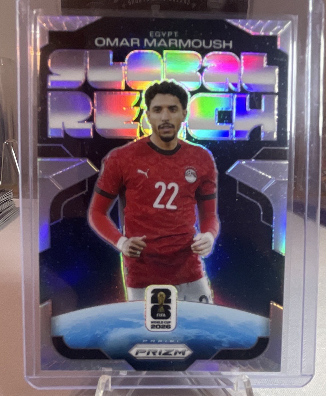 Panini 2026 Prizm FIFA World Cup Global Reach Omar Marmoush #9 Egyptian FA