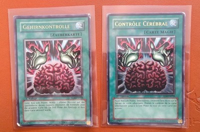2x Yugioh Gehirnkontrolle TLM-DE038 1. Auflage / 1st Edition - Ultimate Rare