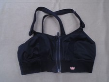 SheFit Luxe Black High Impact Ultimate Sports Bra Padded Convertible Straps