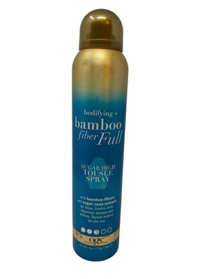 OGX Bodifying Bamboo Fiber Full Sugar High Tousle Spray Texturizing 6 oz